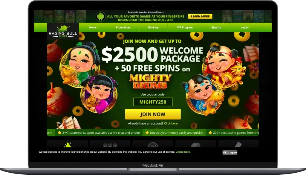 Raging Bull casino zon der cruks